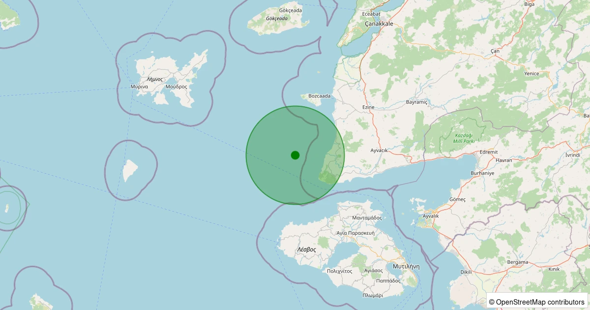 17 Kasım 2025 saat 02:32 - GULPINAR - 1.80ml depreminin harita gösterimi