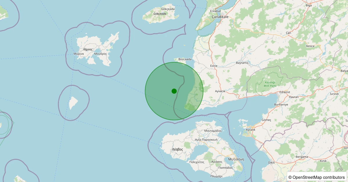 17 Kasım 2025 saat 04:13 - GULPINAR - 1.90ml depreminin harita gösterimi