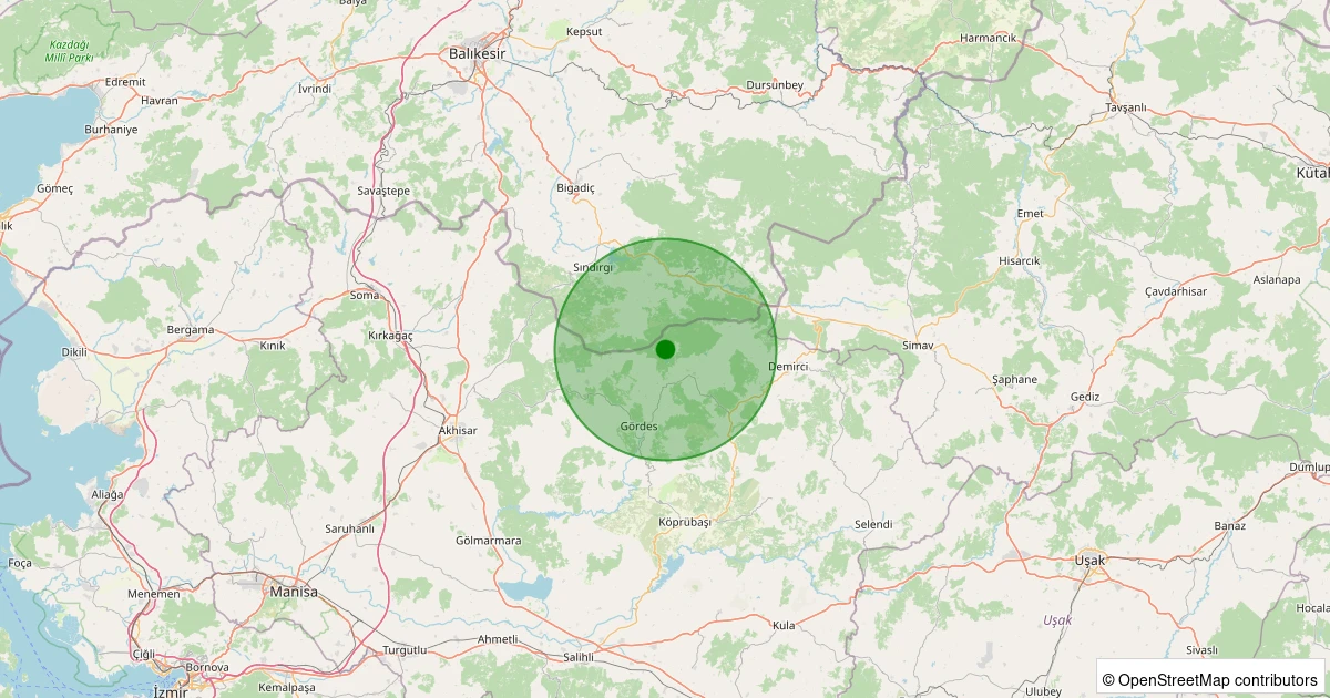 18 Kasım 2025 saat 02:23 - Gördes - Kobaklar - 1.20ml depreminin harita gösterimi
