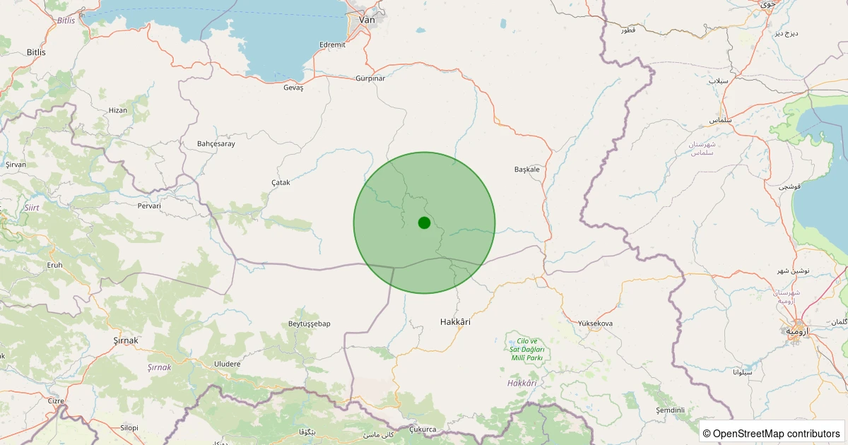 19 Kasım 2025 saat 09:31 - Gürpınar - Topçudeğirmeni - 1.90ml depreminin harita gösterimi