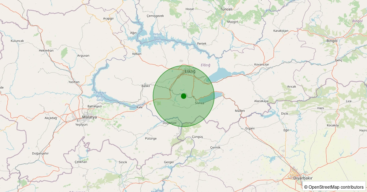 19 Kasım 2025 saat 15:03 - Merkez - Çulçapur Köyü - 2.00ml depreminin harita gösterimi