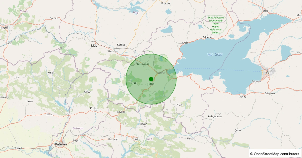 20 Kasım 2025 saat 19:03 - Merkez - Papşin Köyü - 1.40ml depreminin harita gösterimi