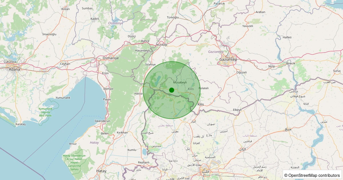 21 Kasım 2025 saat 12:40 - Merkez - Gözkaya Köyü - 1.10ml depreminin harita gösterimi