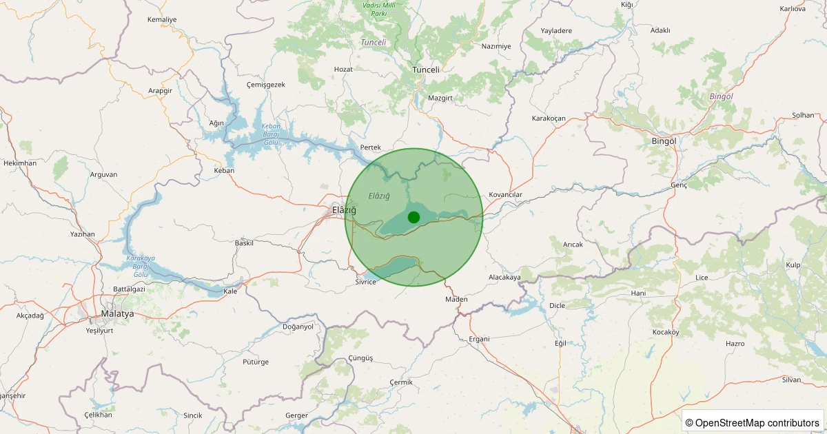 23 Kasım 2025 saat 03:33 - Merkez - 1.30ml depreminin harita gösterimi
