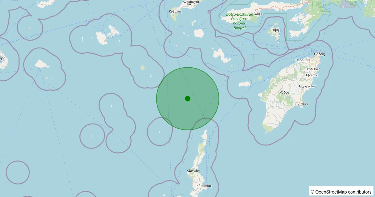 23 Kasım 2025 saat 05:01 - EGE - 1.60ml depreminin harita gösterimi