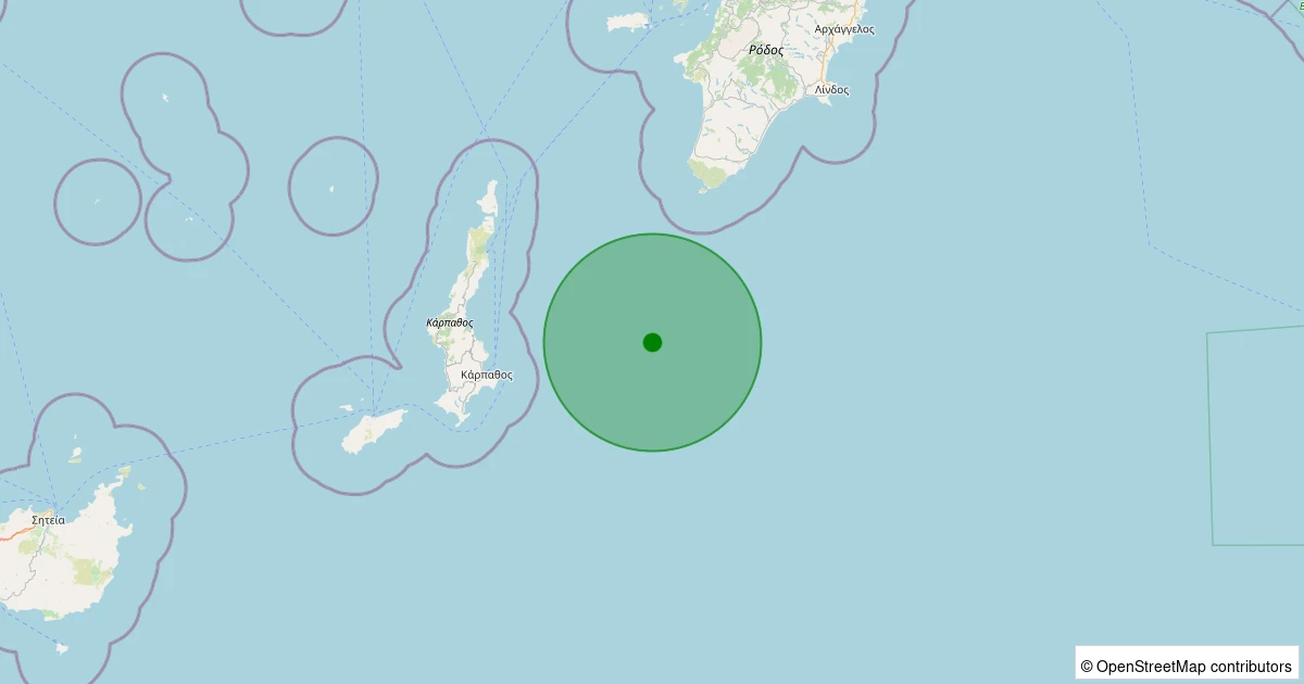 24 Kasım 2025 saat 23:53 - AKDENIZ - 2.10ml depreminin harita gösterimi
