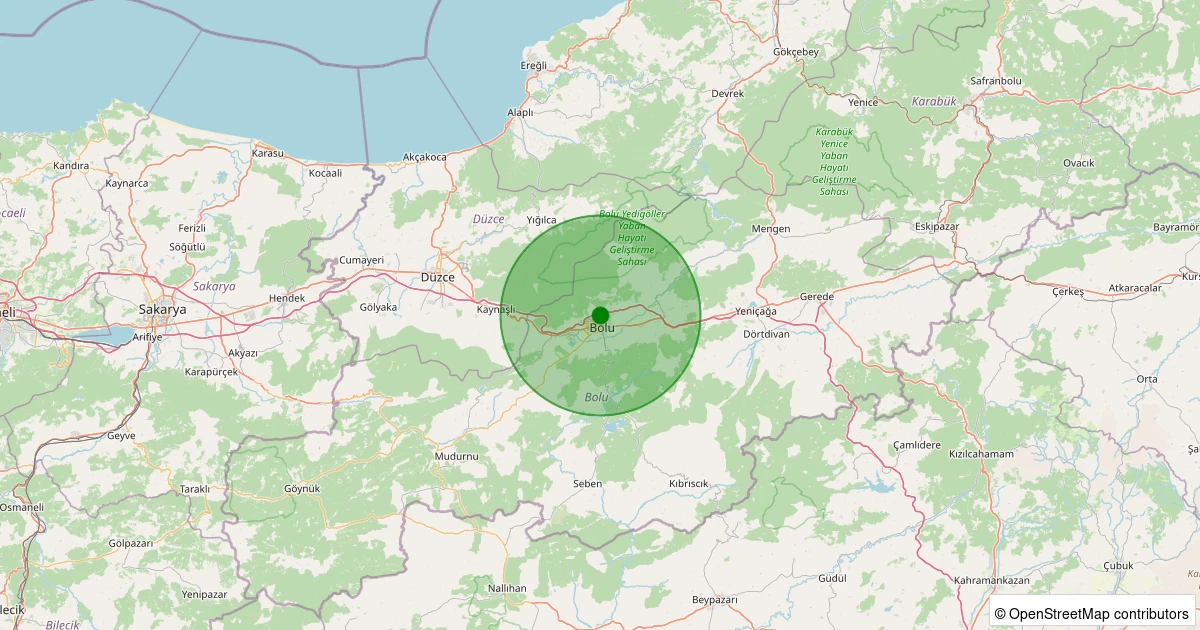 25 Kasım 2025 saat 08:03 - Merkez - Sarıcalar - 0.90ML depreminin harita gösterimi