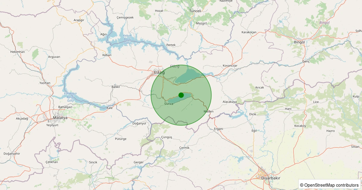 25 Kasım 2025 saat 10:44 - Merkez - 0.90ML depreminin harita gösterimi