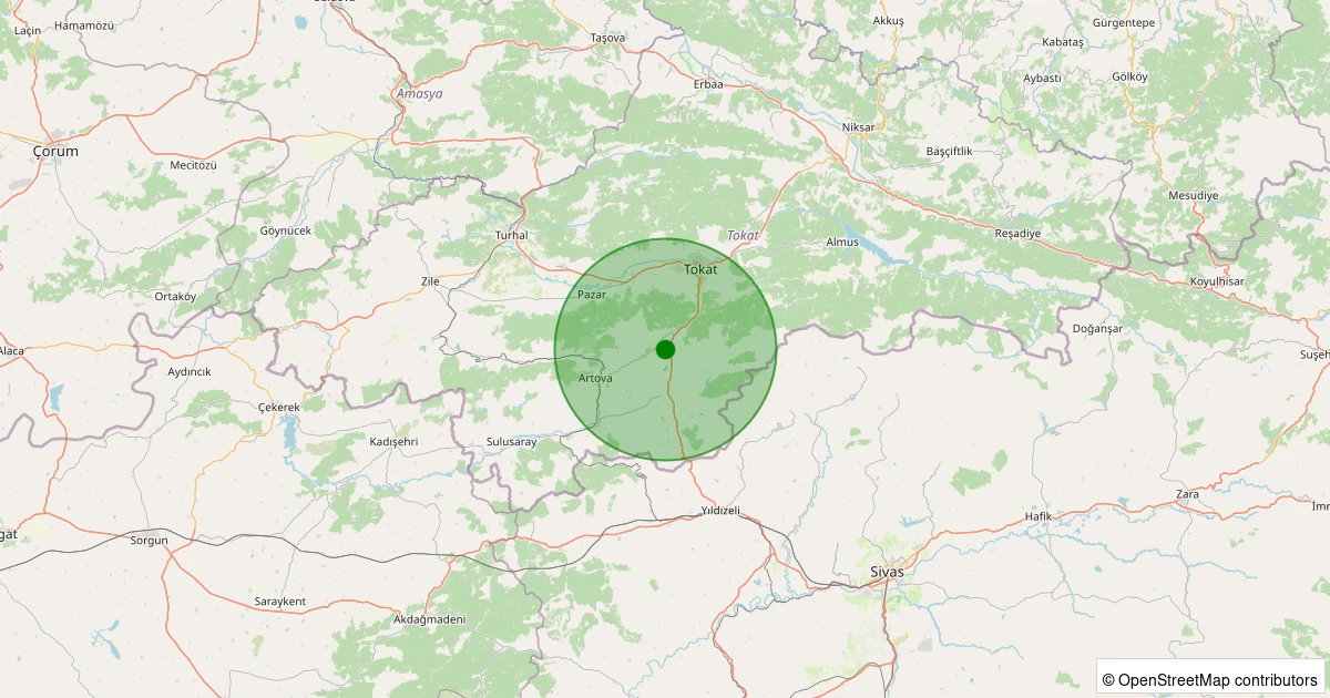25 Kasım 2025 saat 18:47 - Merkez - Akın Köyü - 2.40ml depreminin harita gösterimi