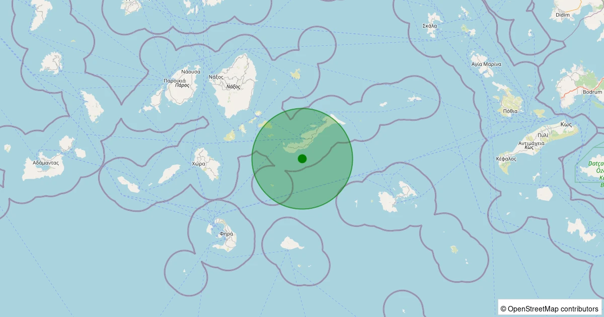 25 Kasım 2025 saat 19:45 - Ege Denizi - 1.90ML depreminin harita gösterimi