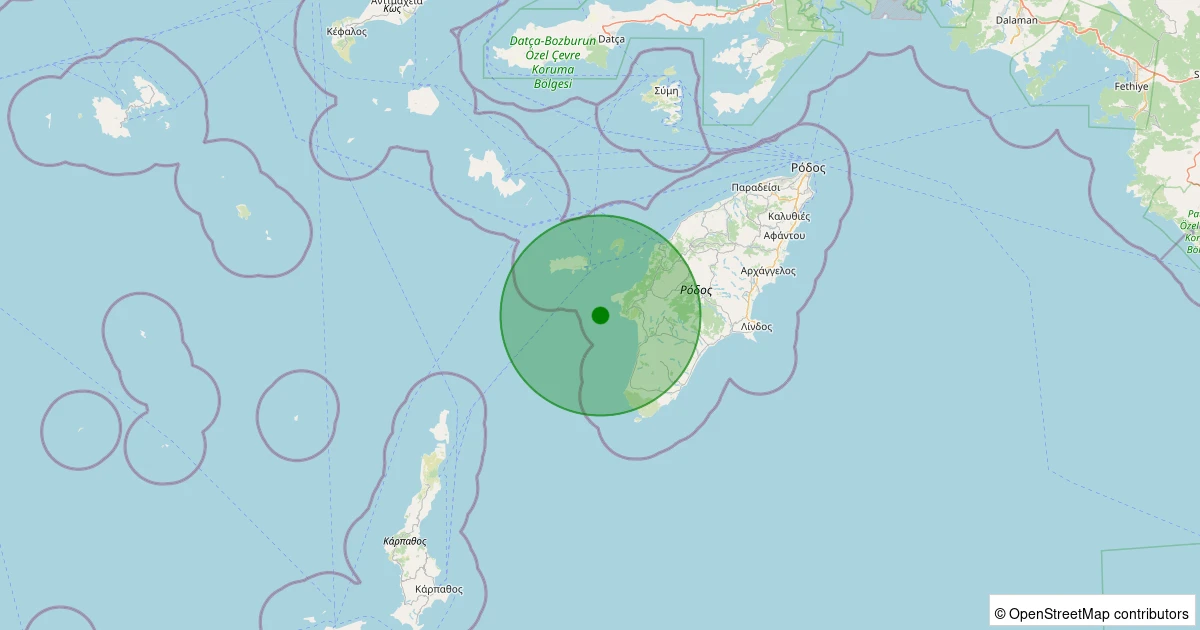 25 Kasım 2025 saat 23:45 - EGE - 1.70ml depreminin harita gösterimi