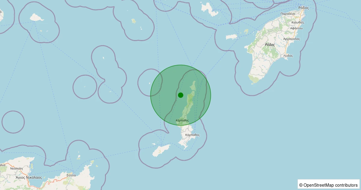 26 Kasım 2025 saat 05:47 - Ege Denizi - [103.95 km] Datça (Muğla) - 1.90ML depreminin harita gösterimi