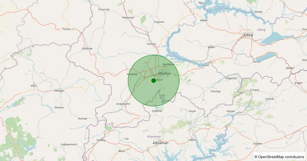 27 Kasım 2025 saat 18:18 - Yeşilyurt - İkizce - 1.40ml depreminin harita gösterimi