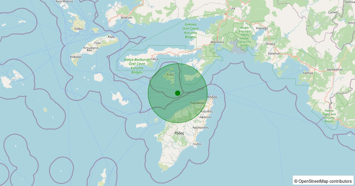 28 Kasım 2025 saat 03:59 - EGE - 1.80ml depreminin harita gösterimi