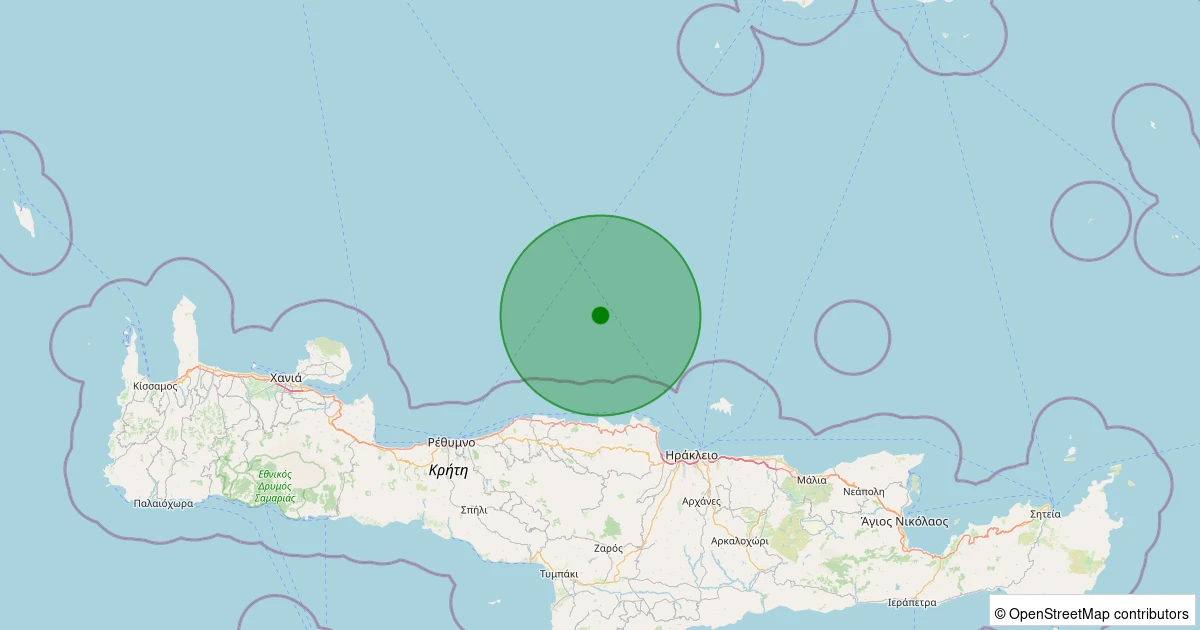 27 Kasım 2025 saat 03:35 - GIRIT - 1.90ml depreminin harita gösterimi