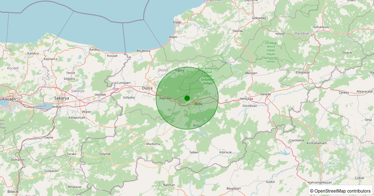 29 Kasım 2025 saat 02:08 - Merkez - Kızılağıl Köyü - 2.20ml depreminin harita gösterimi