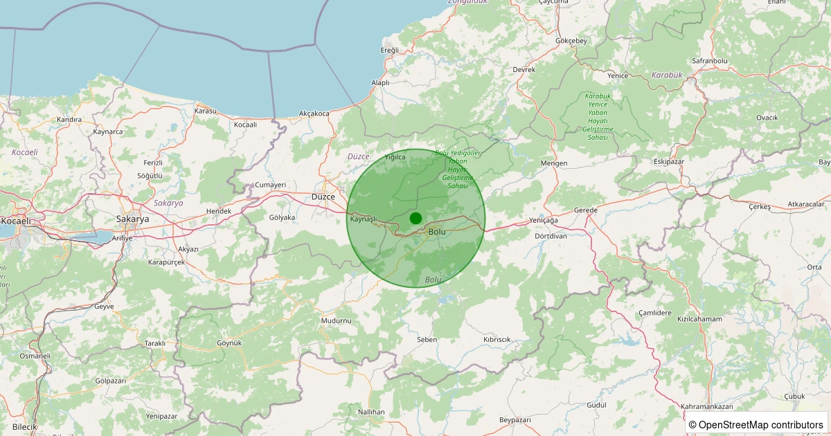 29 Kasım 2025 saat 02:07 - Merkez - Kızılağıl Köyü - 2.00ml depreminin harita gösterimi