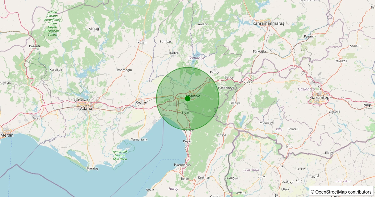 29 Kasım 2025 saat 06:12 - Merkez - Fakıuşağı - 1.60ml depreminin harita gösterimi