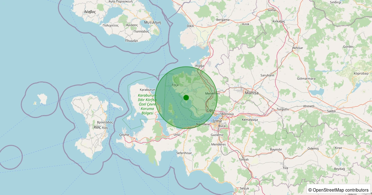 29 Kasım 2025 saat 07:02 - Menemen - Maltepe Köyü - 1.90ml depreminin harita gösterimi