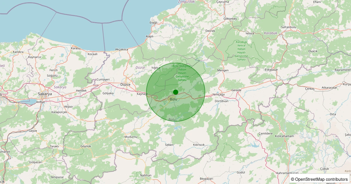 30 Kasım 2025 saat 18:13 - Merkez - Bakırlı Köyü - 1.70ml depreminin harita gösterimi