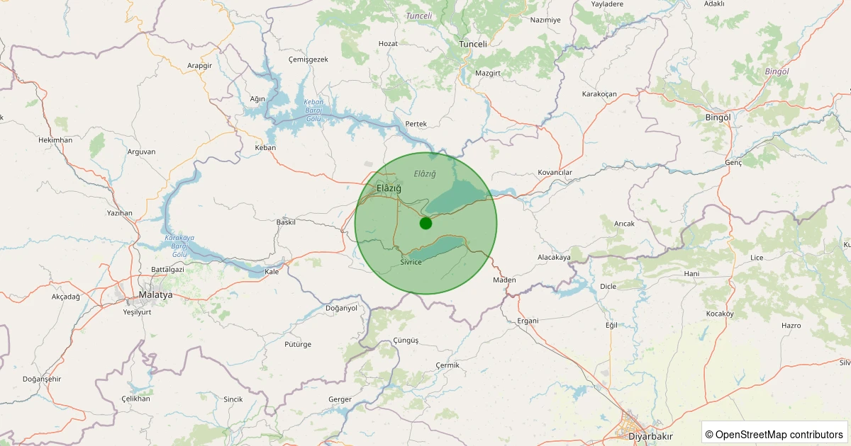 01 Aralık 2025 saat 17:31 - Merkez - Mollakendi/Köğenk (Güntaşı) Köyü - 1.80ml depreminin harita gösterimi