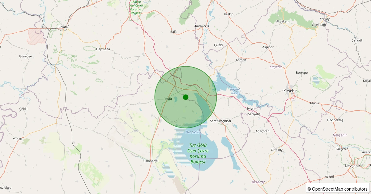 04 Aralık 2025 saat 19:57 - Şereflikoçhisar - Akin - 1.70ml depreminin harita gösterimi
