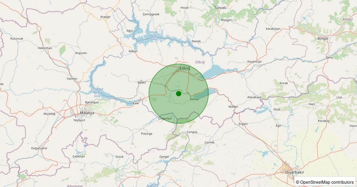 05 Aralık 2025 saat 05:31 - Merkez - Çulçapur Köyü - 1.50ml depreminin harita gösterimi
