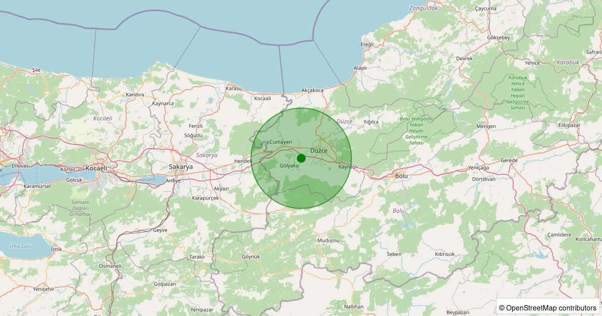 06 Aralık 2025 saat 16:48 - Merkez - Paşakonağı Köyü - 1.50ml depreminin harita gösterimi