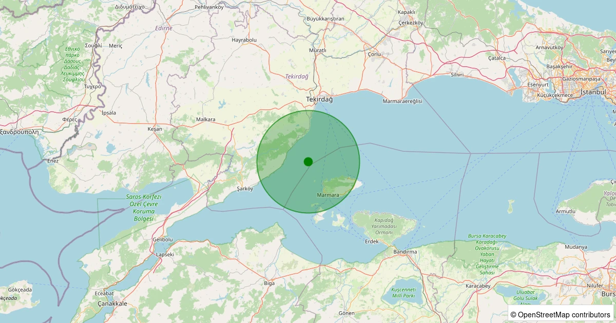 07 Aralık 2025 saat 08:44 - GUZELKOY - 1.70ml depreminin harita gösterimi