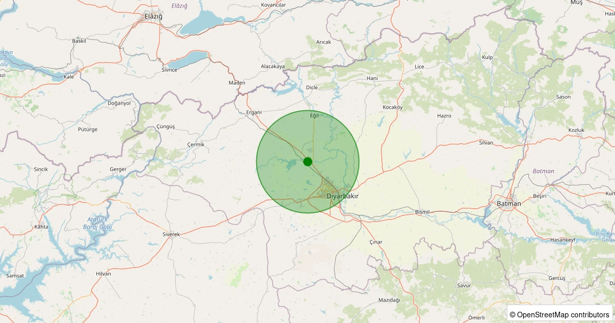 07 Aralık 2025 saat 18:57 - Yenişehir - Yaytaş Köyü - 1.20ml depreminin harita gösterimi