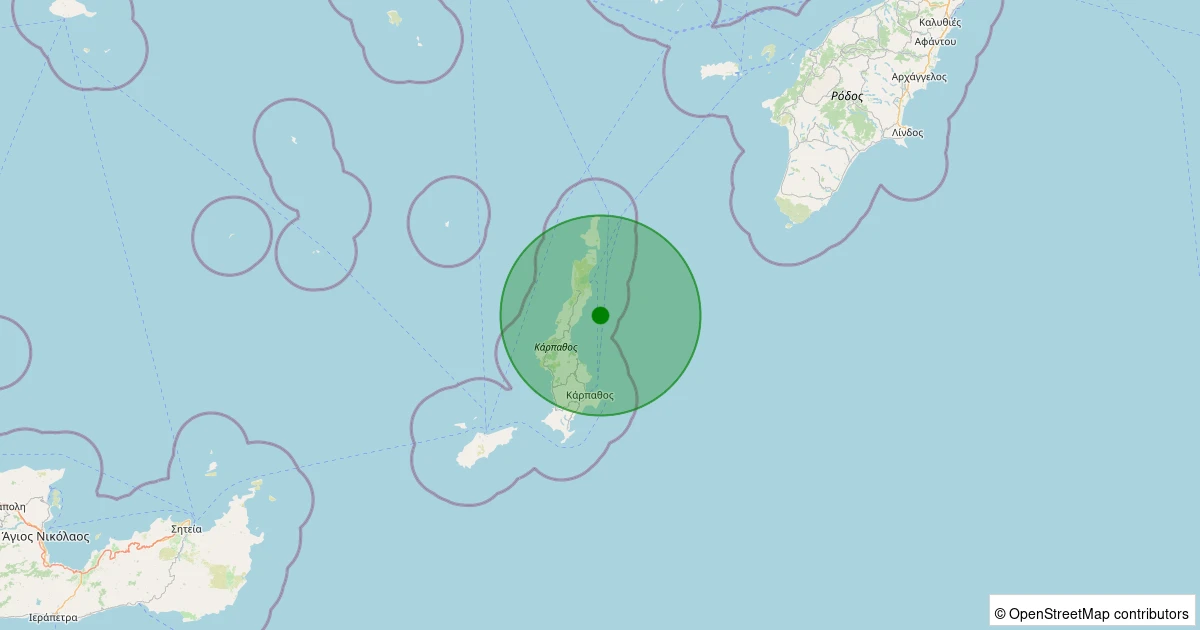 07 Aralık 2025 saat 00:19 - EGE - 2.00ml depreminin harita gösterimi