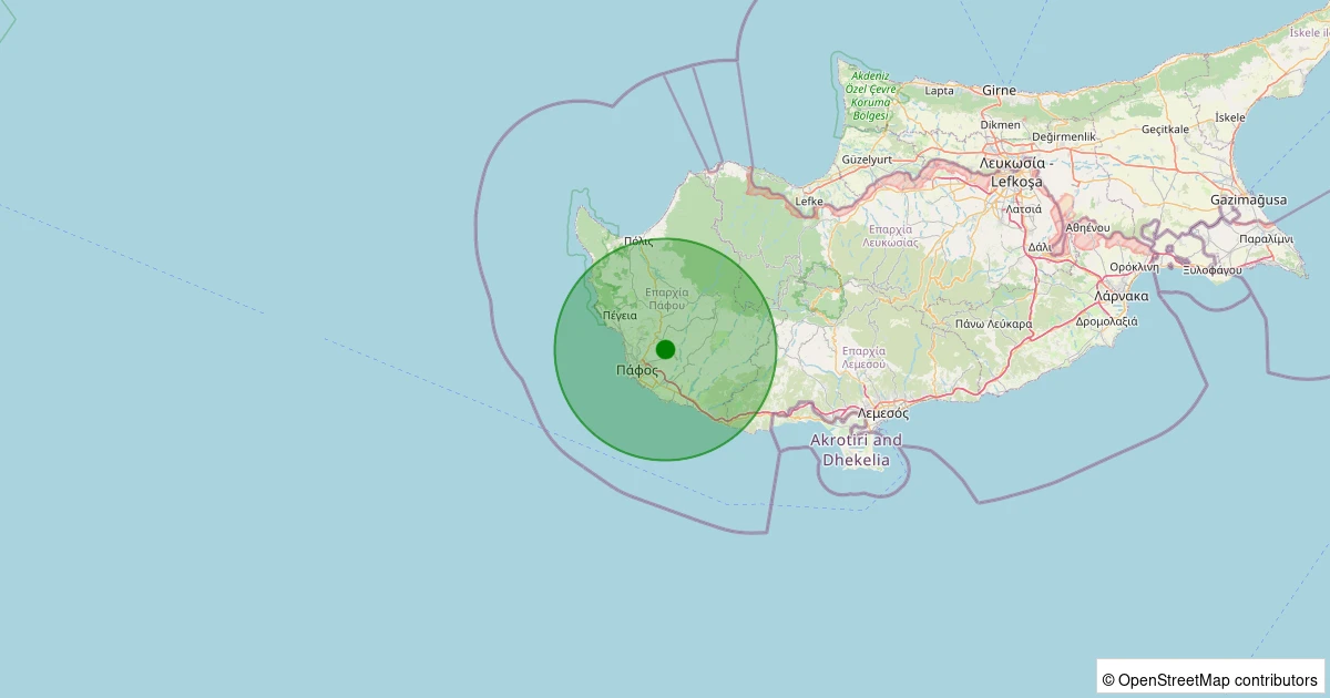 06 Aralık 2025 saat 00:36 - AKDENIZ - 1.40ml depreminin harita gösterimi