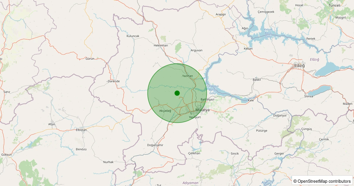 09 Aralık 2025 saat 09:37 - Yeşilyurt - Yeniköy-2 - 2.60ml depreminin harita gösterimi