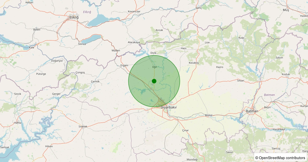 09 Aralık 2025 saat 22:49 - Eğil - Kalkan - 1.60ml depreminin harita gösterimi