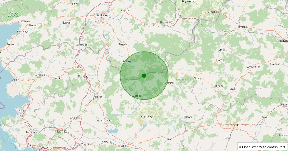 10 Aralık 2025 saat 09:59 - Gördes - Kobaklar - 1.20ml depreminin harita gösterimi