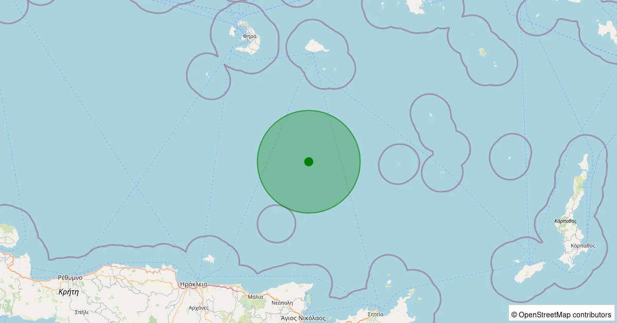 08 Aralık 2025 saat 18:04 - EGE - 2.10ml depreminin harita gösterimi