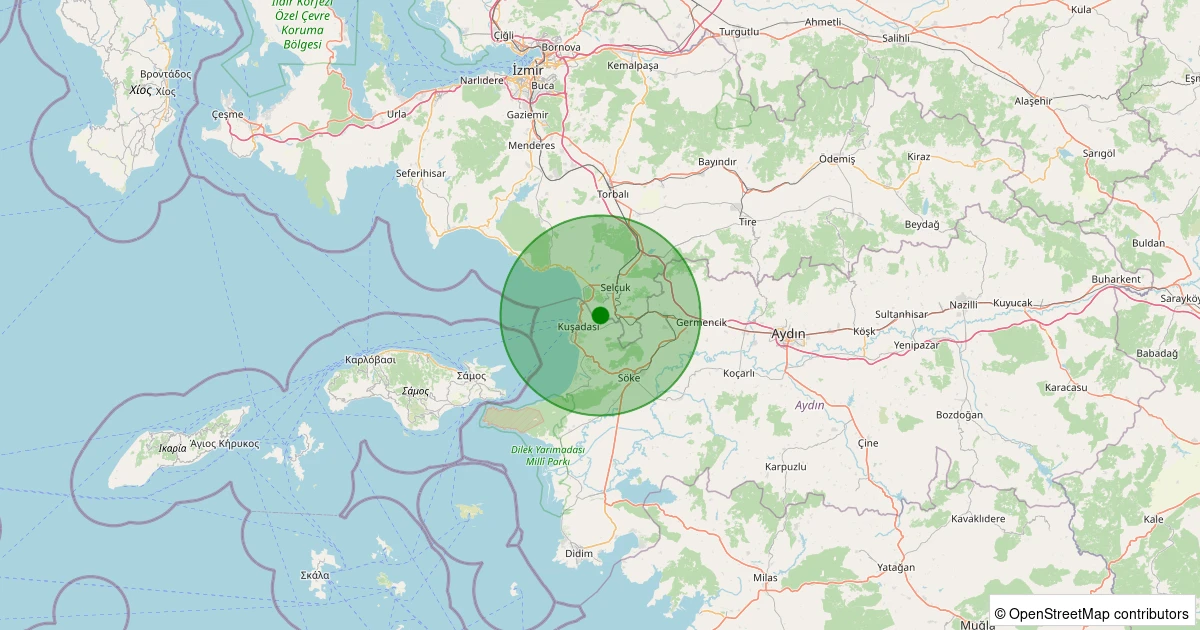 08 Aralık 2025 saat 01:44 - Selçuk - Sultaniye - 1.70ml depreminin harita gösterimi