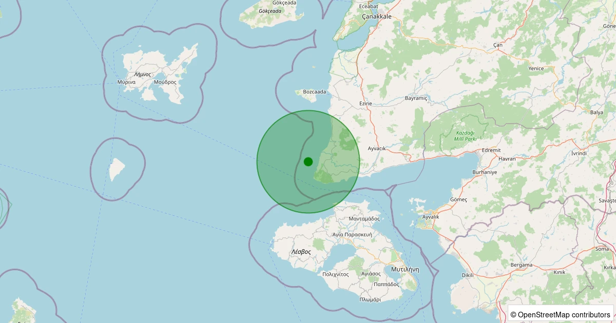 07 Aralık 2025 saat 19:18 - GULPINAR - 1.60ml depreminin harita gösterimi