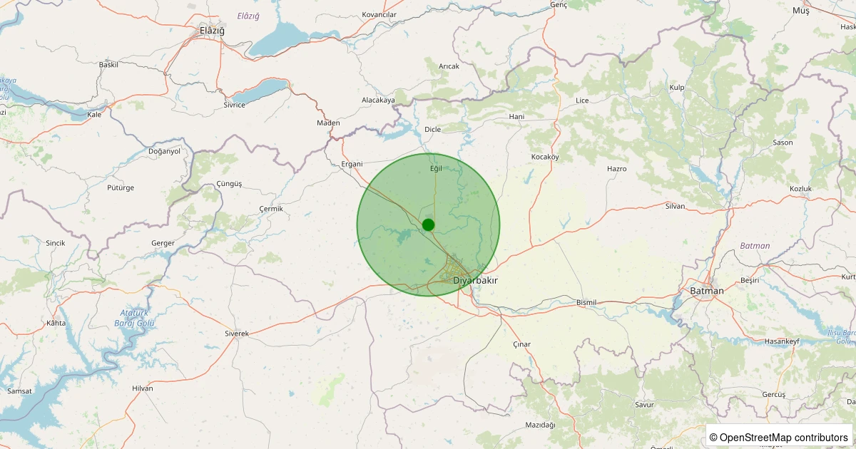 07 Aralık 2025 saat 18:57 - Yenişehir - Yaytaş Köyü - 1.20ml depreminin harita gösterimi