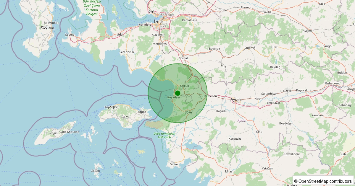07 Aralık 2025 saat 17:40 - Selçuk - Sultaniye - 1.80ml depreminin harita gösterimi