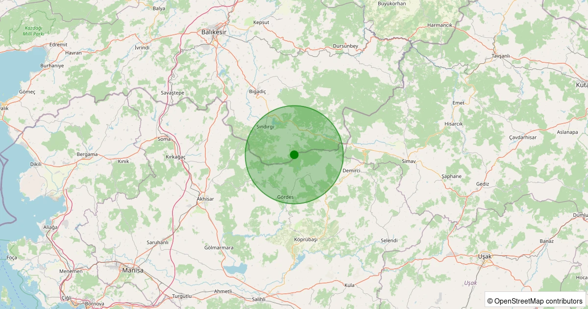 07 Aralık 2025 saat 13:39 - Gördes - Kobaklar - 1.20ml depreminin harita gösterimi