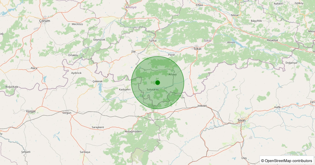 10 Aralık 2025 saat 19:40 - Yeşilyurt - Çıkrık - 1.20ml depreminin harita gösterimi