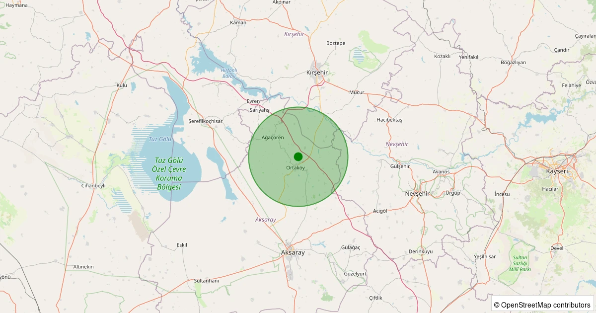11 Aralık 2025 saat 08:47 - Aksaray - 1.50ml depreminin harita gösterimi