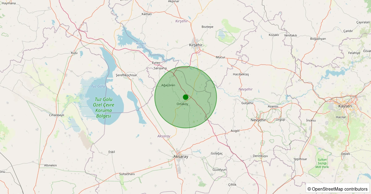 11 Aralık 2025 saat 09:41 - Aksaray - 1.50ml depreminin harita gösterimi