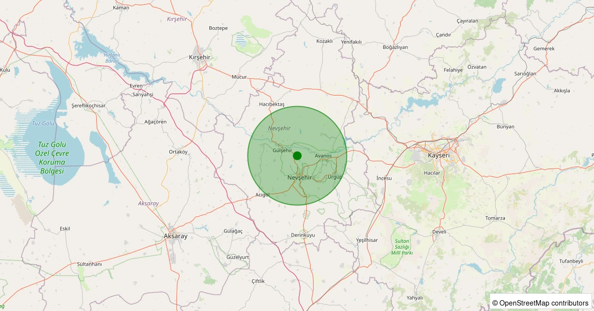 11 Aralık 2025 saat 11:23 - Merkez - Sulusaray Köyü - 0.90ML depreminin harita gösterimi