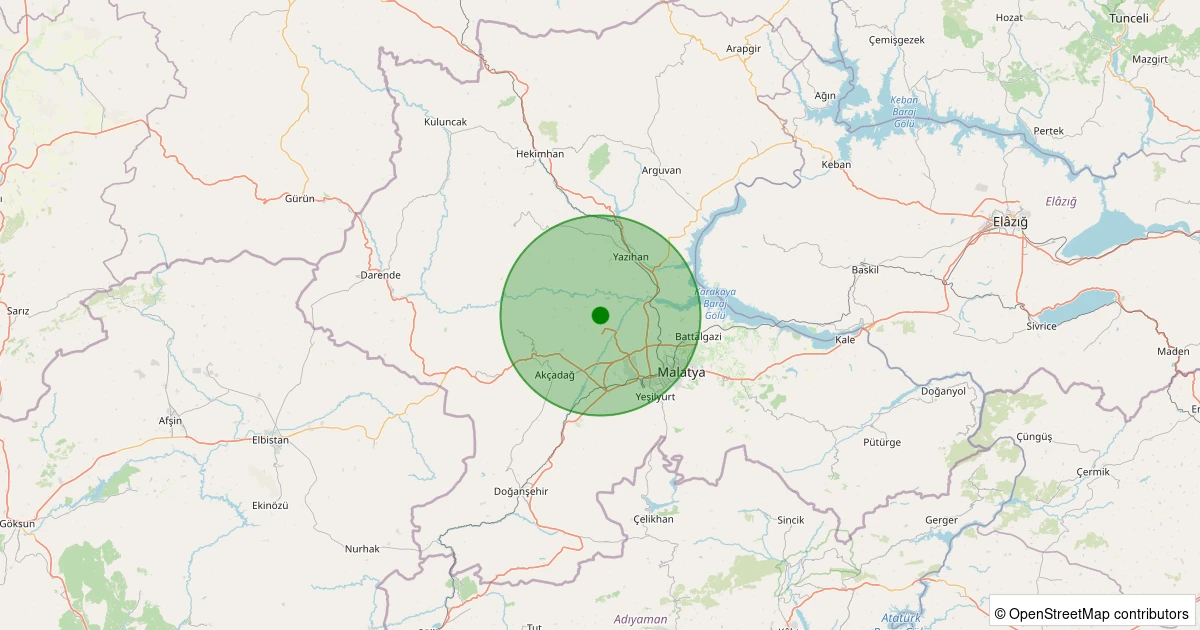 12 Aralık 2025 saat 05:12 - Yeşilyurt - Yeniköy-2 - 2.20ml depreminin harita gösterimi