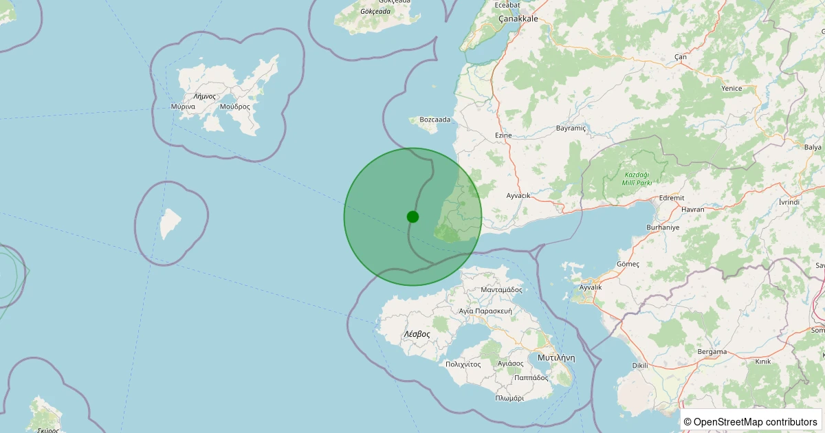 12 Aralık 2025 saat 06:19 - GULPINAR - 2.50ml depreminin harita gösterimi