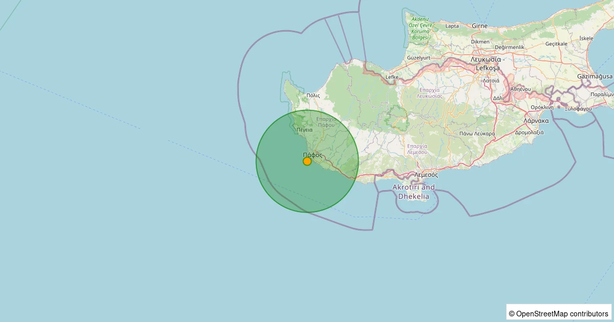 12 Aralık 2025 saat 20:20 - Akdeniz - 4.20MW depreminin harita gösterimi