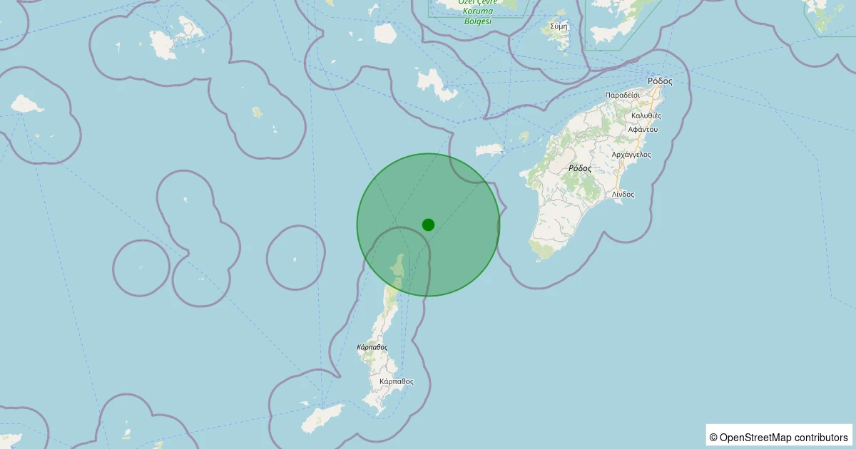 11 Aralık 2025 saat 19:20 - EGE - 3.20ml depreminin harita gösterimi