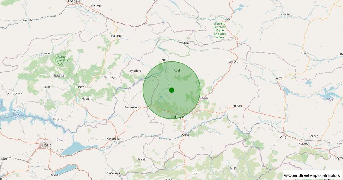 14 Aralık 2025 saat 06:24 - Merkez - 1.20ML depreminin harita gösterimi